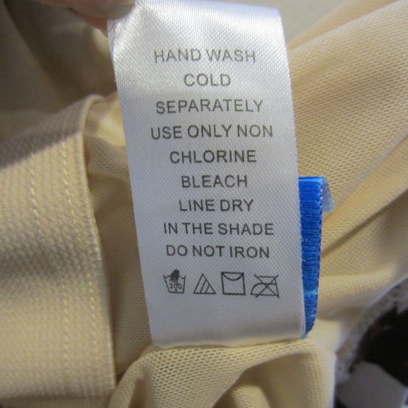 Aquabelle swimsuits for all, top only, black blue pink modern art pattern-Sz 26 - Picture 10 of 11